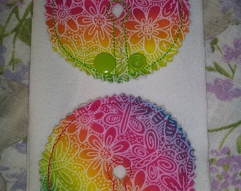 Tubie Tubie GTube Pad/Cover  Pad 3 Inch  Set Ready to Ship Gastrostomy feed tube button pad gauze alternative, stoma cover