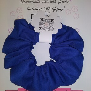 Scrunchie Blue Shade Fabric Scrunchie  School/gift/Birthday/Bun holder/ponytail  Ready To Ship