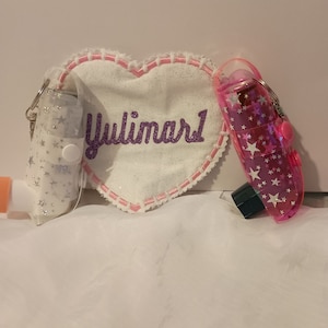 Asthma inhaler Holder case Sparkle  PVC Vinyl Handmade /Gift