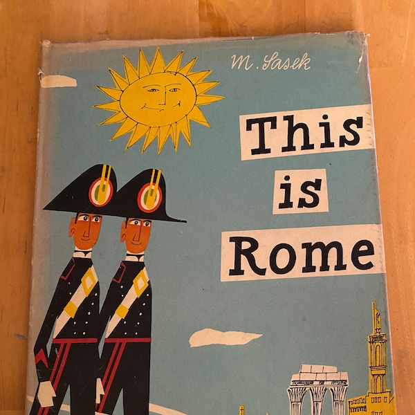 Vintage 'This is Rome' By Miroslav Sasek 1960 Illustrated edition Kids Picture Book