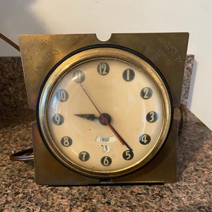 Vintage 1955 Telechron Electric Clock