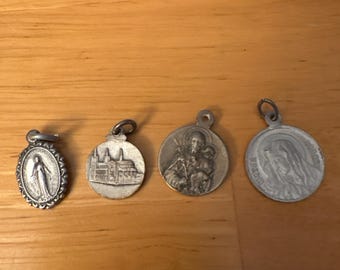 Lot of 4 Catholic Devotion Medals