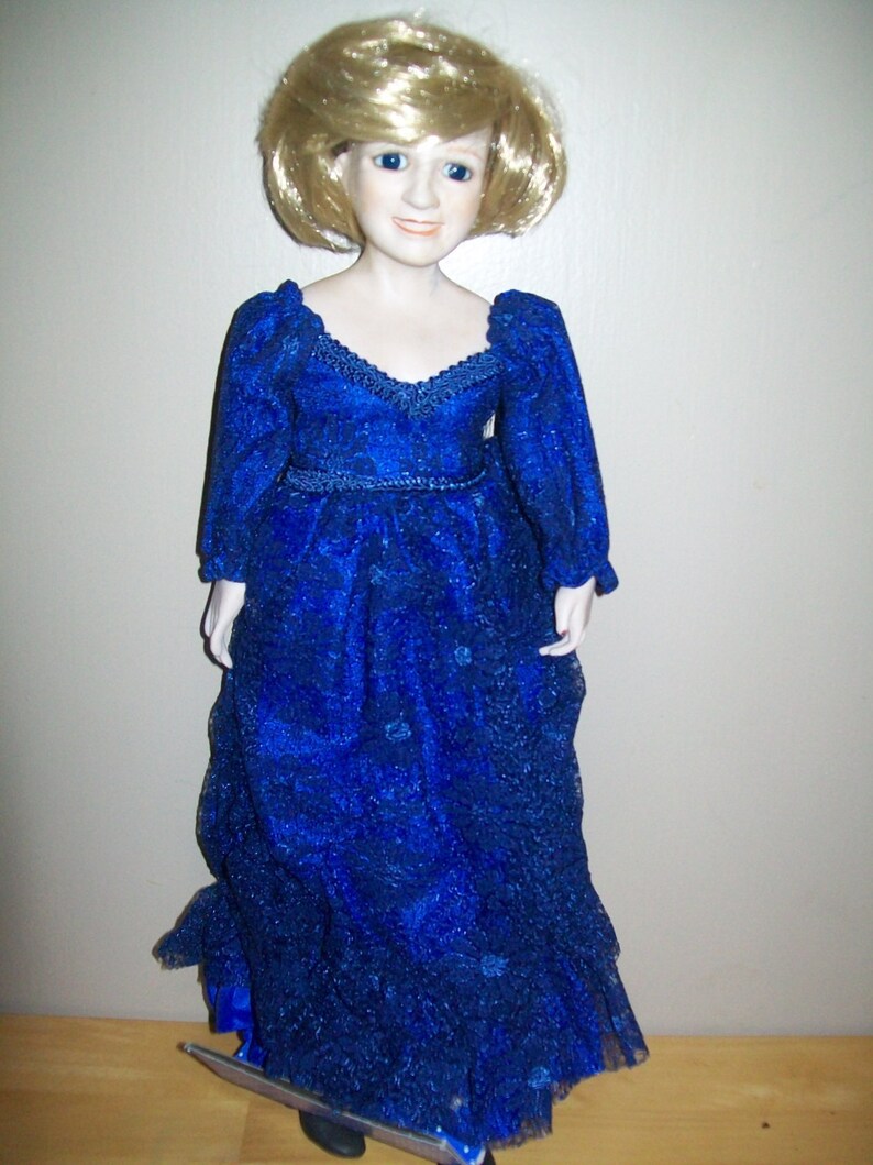Vintage 1980s Princess Diana Porcelain Doll from London Etsy