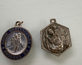 Two Saint Christopher Medals/Pendants