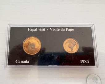 1984 Canadian "Papal Visit" Commemorative Coins