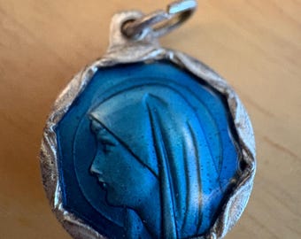 Vintage Catholic Religious Medal of the Virgin Mary