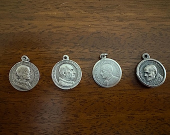 Vintage Pope Medals Pendants
