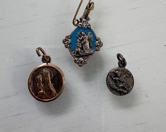 3 Vintage and/or Antique Religious Medals