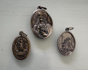 Three Vintage Religious Medals
