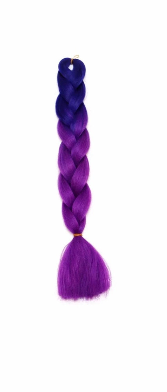 Grape Mashup 24 Jumbo Africa Braid Ombre Hair Extensions Etsy