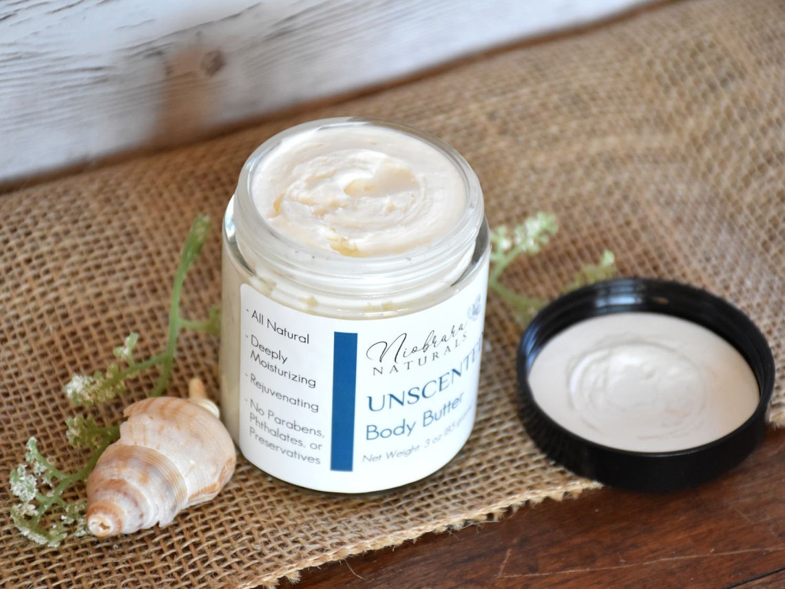 Unscented Body Butter Natural Body Butter Shea Body Butter Etsy