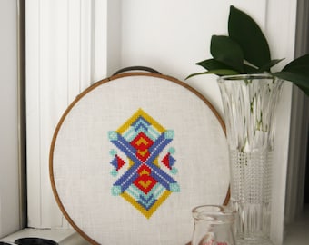 Up/Down - Geometric Cross Stitch Pattern - Digital Download