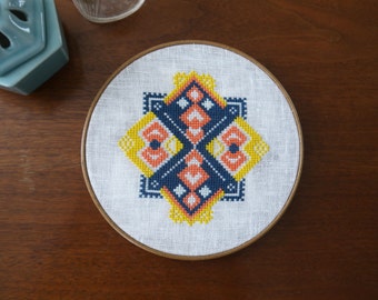 Renee - Geometric Cross Stitch Pattern - Digital Download