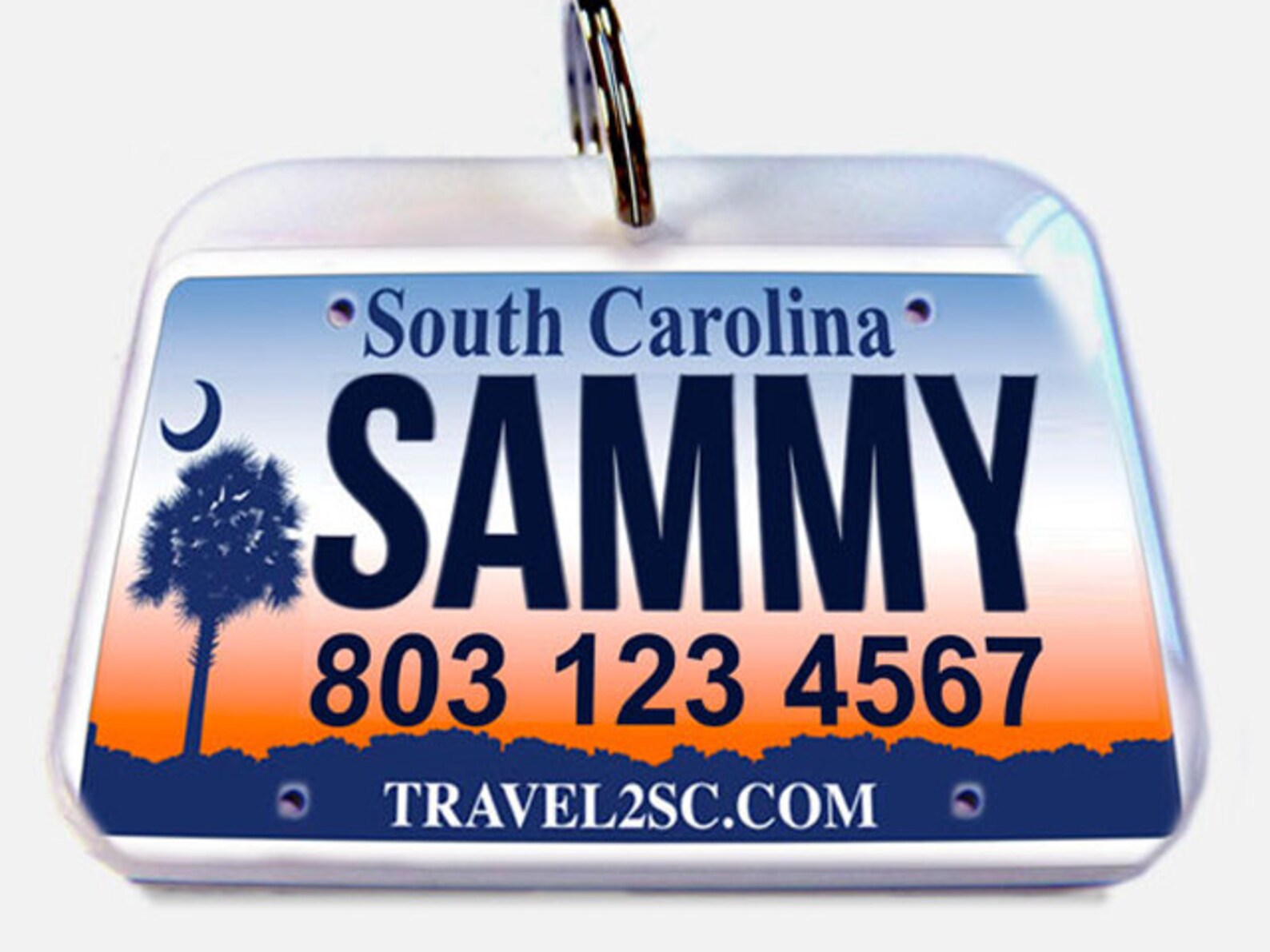 South Carolina Car License Plate Personalized Custom ID Tags Etsy