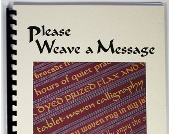 Book: Please Weave a Message, Tablet Weaving Book by Linda Hendrickson