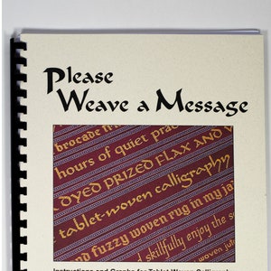 Book: Please Weave a Message, Tablet Weaving Book by Linda Hendrickson