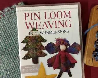 DVD - Pin Loom Weaving in New Dimensions by Deb Essen. Learn how to weave with pin looms, Weavette looms, and Zoom Looms. Pin Loom Lessons