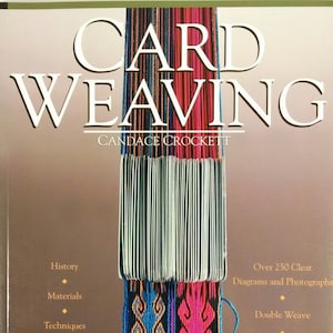 Book- Card Weaving by Cancace Crockett, Card Weaving Book, How to Cardweave, Tablet Weaving