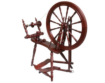 Kromski Symphony, Double Treadle Saxony Style wheel in various finish options.