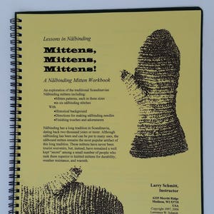 Book: Mittens, Mittens, Mittens by Larry Schmitt Nalbinding books and patterns