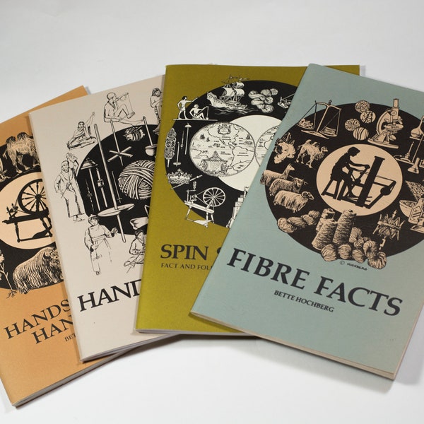 Spinning Books by Bette Hochberg, Spin Span Spun, Fiber Facts, Handspindles, Handspinner's Workbook