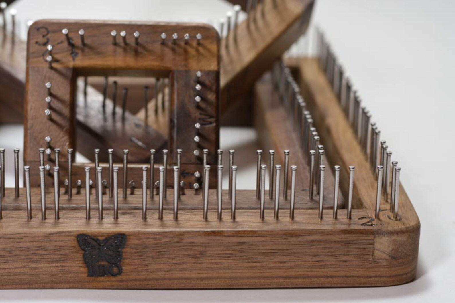 Walnut Pin Looms From Blue Butterfly Skipper Loom Wooden Pin Etsy