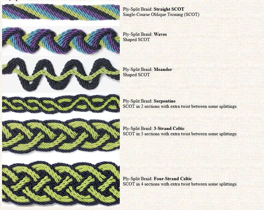 Book: Ply-split Braids & Bands, by Linda Hendrickson - Etsy