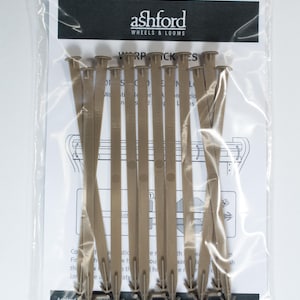 Ashford Warp Stick Ties, Pack of 12, For Ashford Weaving Looms, Plastic