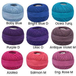 Tatting Thread Ariadna Muza 20 Indigo Blue, Light Blue, Cotton Thread for  Shuttle Tatting and Crochet 