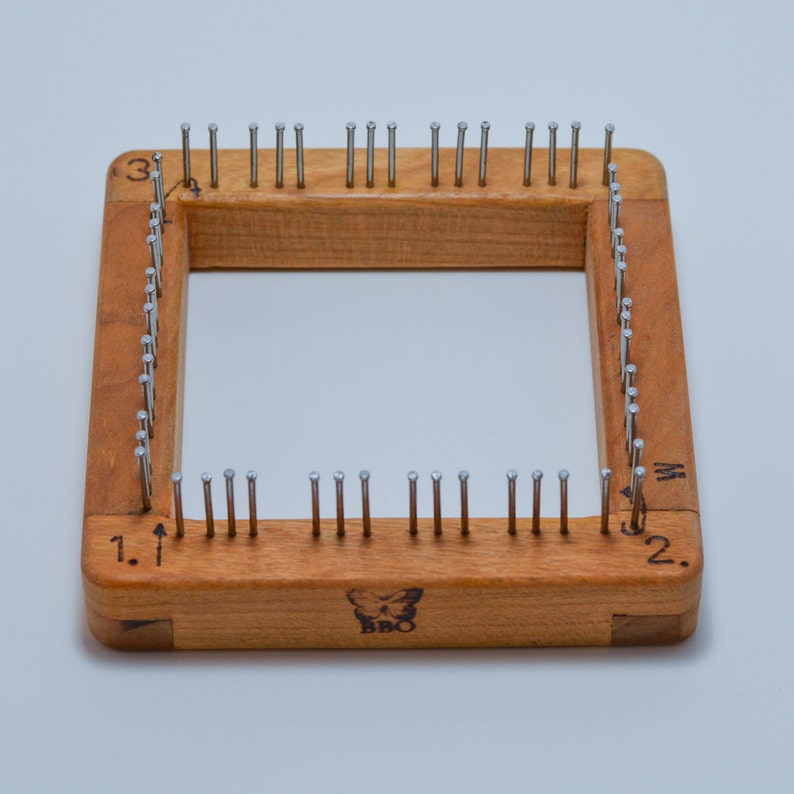 Cherry Pin Looms From Blue Butterfly Wooden Pin Loom Frame Etsy UK