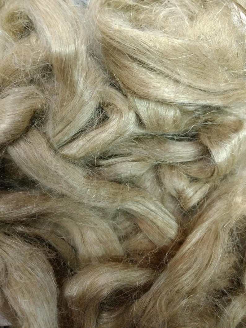 Flax Top Medium Fine Natural Color Flax Spinning Fiber 8 Etsy