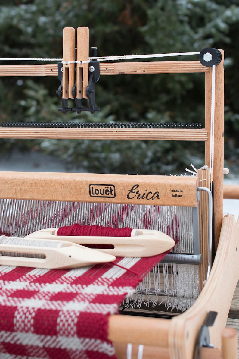 Erica Loom from Louet, Table Top Weaving loom, folds flat for storage. 