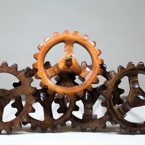 Snyder Steampunk Gear top whorl spindle image 2