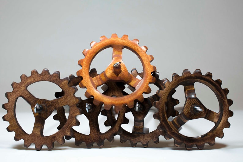 Snyder Steampunk Gear top whorl spindle image 2
