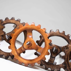 Snyder Steampunk Gear top whorl spindle image 1