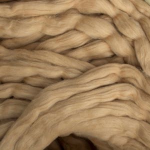 4 oz Natural Colored Cotton Spinning Fiber, Brown Cotton Easy to spin sliver, Grown in Arizona.