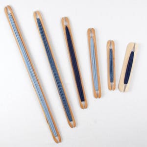 Beka Weaving Shuttles and Pickup Sticks. Tapered Ends Wooden Weaving Shuttles for your Rigid Heddle Looms. image 5