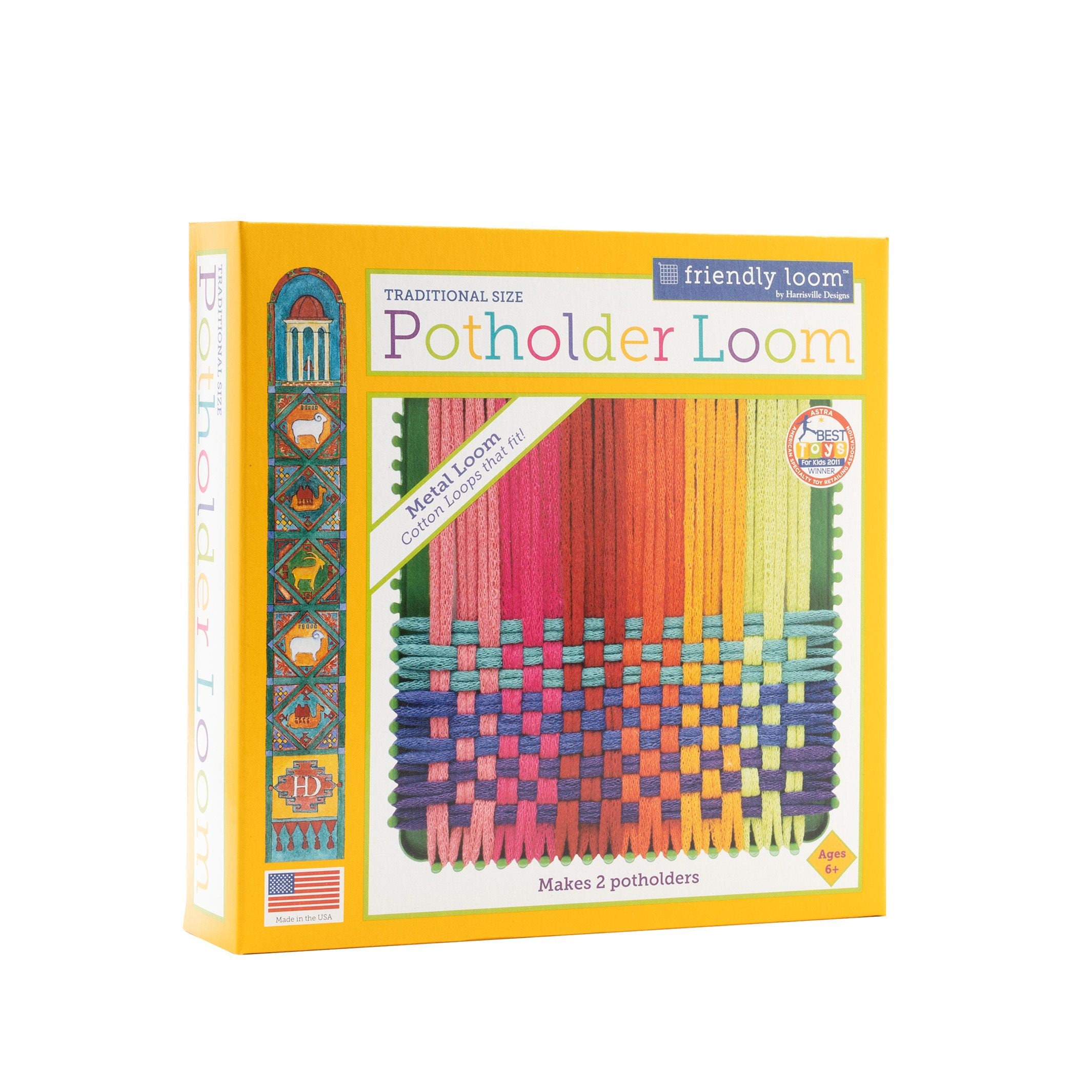 Potholder Loops - Traditional Size - Party Pack - Friendly Loom by Harrisville Designs Rainbow