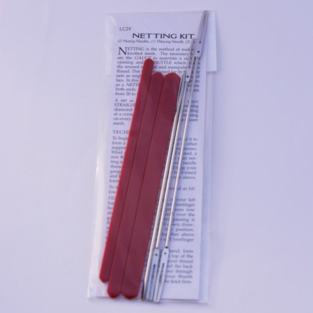 Netting Kit, Netting Lace Tools, Netting Needle, Netting Guages, How to Net  Lace 