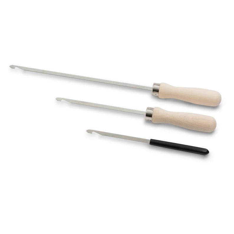 Heddle hooks and reed hooks for warping a loom, choose from several options we offer. image 4