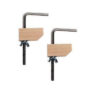 Pair of Ashford Clamps, replacement clamps for Ashford products like drum carders, looms, warping tools, Sampleit