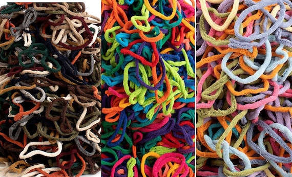 Potholder Loop Assortment Bags for 7 Inch Loom, Makes 8 Potholder, Brights,  Pastel, or Designer Colorway. Bulk Weaving Loops 
