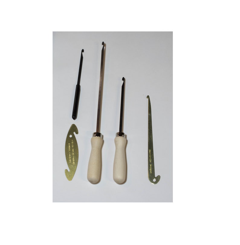 Heddle hooks and reed hooks for warping a loom, choose from several options we offer. image 1