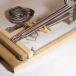 4 Rigid Heddle Loom, Cardweaving Loom frame or use the included 4 heddle to weave bands and narrow strips. Cards optional add on. Beka image 6