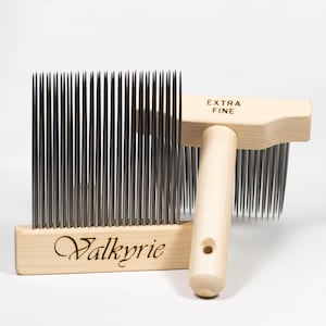 Wool Combs, Extra Fine Double Row Valkyrie Viking Comb