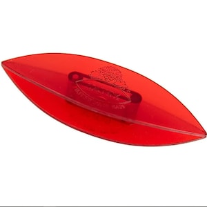 May include: Red plastic yarn needle threader with a small metal loop and the words "Clover" and "Made in USA" printed on it.