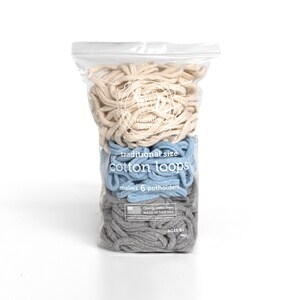 7" Traditional Size Potholder Loops Lotta Loops Assortment Bags by Friendly Loom™ Traditional Size, Makes 6 potholder, Choose your colorway. Glacier