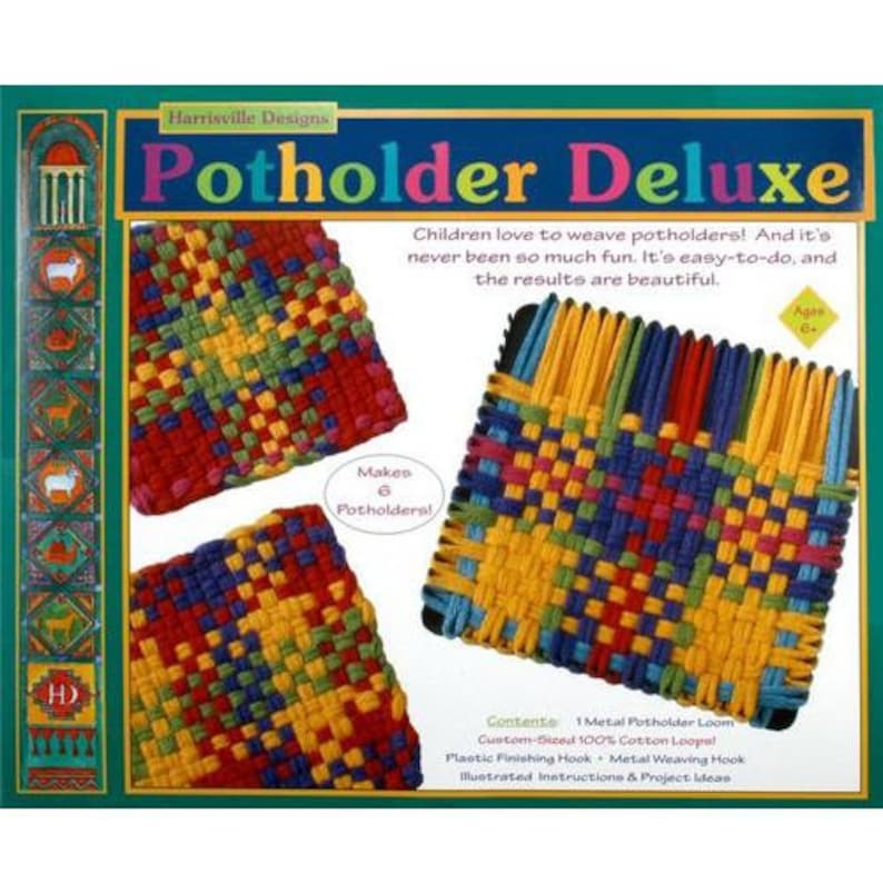 Pot Holder Weaving Loom 7 Basic or Deluxe Kit Etsy