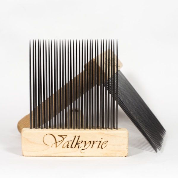 Wool Combs, Fine Valkyrie Viking Combs, Double Row, Standard Size