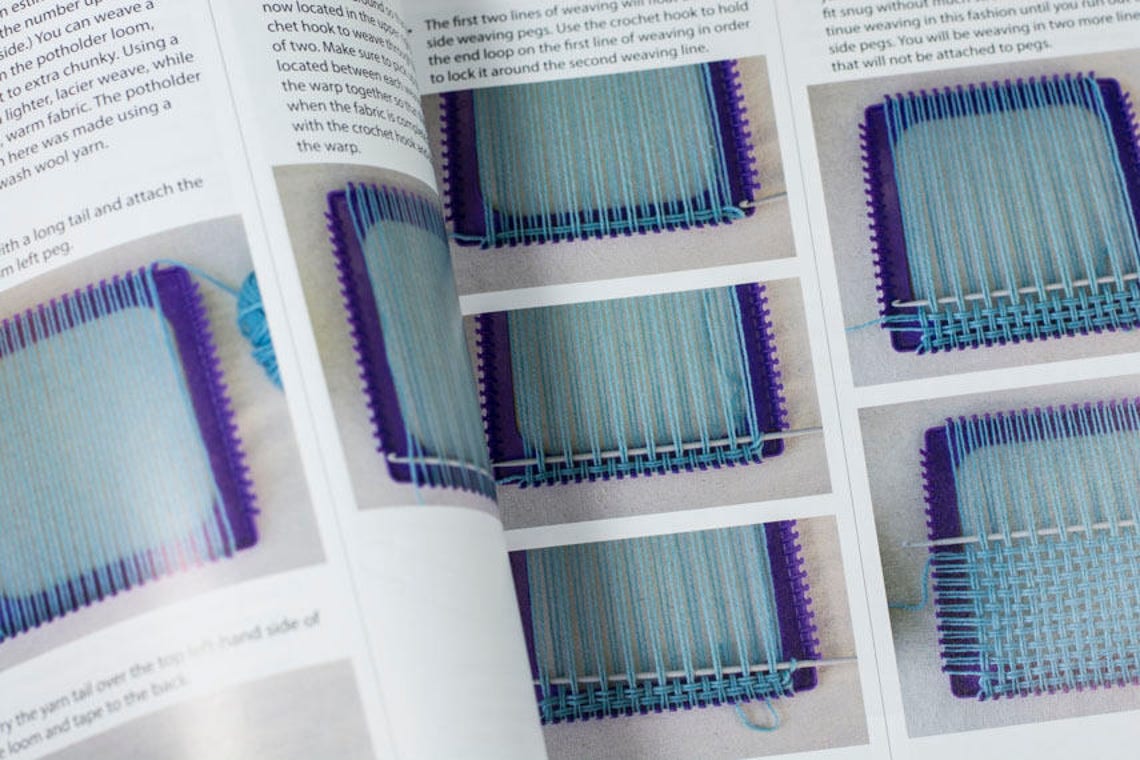 Pin Loom Weaving To Go Soft Cover Book by Margaret Stump Pin Etsy